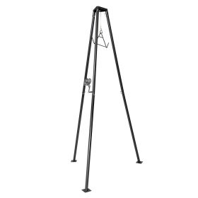 Tripod Deer Hoist, 500 lbs Load Capacity, Hunting Game Hoist Winch Lift with Gambrel & Manual Winch