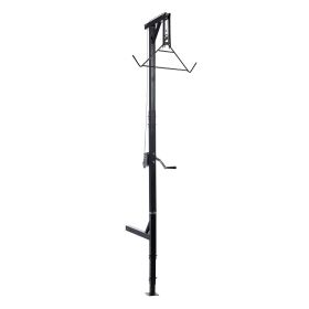 Truck Hitch Game Hoist, 400 lbs Load Capacity, Hunting Deer Hoist with 2-inch Receiver, 360-Degree Swivel Shaft & Adjustable Height