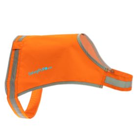Lite Dog Vest S Size Coverage to Mid Back Reflective Hi Visibility Blaze Orange Fluorescent Fabric Helps to Keep Them in Sight and Safe On and Of